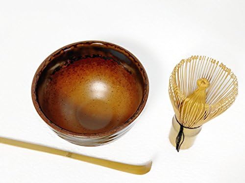 Matcha Tea Bowl Set, Bamboo Whisk Set, 3 Piece Ceremonial Tea Set