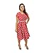 DBG Women's Short Sleeves Scoop Neck Polyester Dress
