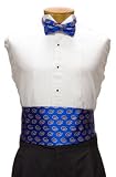 Florida Cummerbund & Bow Tie Set - University of Florida Blue Cummerbund Set with Gator Logo