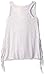 Derek Heart Girls' Big Side Fringe Scoop Nk Tank W/Puff Print