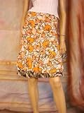 Roberto Cavalli - $1575 New ROBERTO CAVALLI Orange Poppy Silk Skirt 38 4