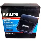 philips (FOR COMPACT CAMCORDERS ONLY) vhs-c (compact vhs tape) rewinder. Helps Prolong your Camcorder life. Rewinds tapes in two minutes. Auto Shut off.