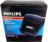 philips (FOR COMPACT CAMCORDERS ONLY) vhs-c (compact vhs tape) rewinder. Helps Prolong your Camcorder life. Rewinds tapes in two minutes. Auto Shut off.