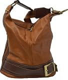 Leder Rucksack Umhängetasche modern Freizeit Ledertasche Neu M16