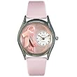 Whimsical Watches Women's S0510005 Ballet Shoes Pink Leather Watch