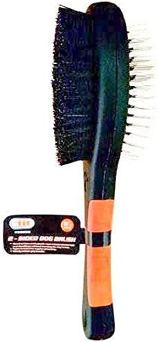 Dog Brush 2 Sided with Soft Grip Handle
