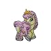 Filly Princess Countess Melody 6,1 cm * 8,1 cm B�GELBILD AUFN�HER APPLIKATION rosa gelb pink Krone Tier Tiere Pferd Pferde Einhorn Fairy PATCH