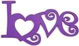 Purple Love Felt Word Wall Decor