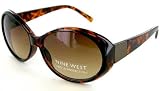 Women's Nine West Tortoise Sunglasses Dark Oval Lenses