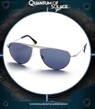 TOM FORD JAMES BOND 007 TF108 19V RHODIUM BLACK LEATHER TEMPLE TIPS SUNGLASSES