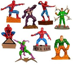 Spiderman Buildable Capsule Toys set of 8 vending toys