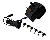 Lloytron 300mA 6 in 1 Universal AC / DC Mains Power Adaptor Multi Voltage 3V / 4.5V / 6V / 7.5 V / 9 V / 12V For Radios, Personal Stereos, Cassette Players, toys, Personal Gaming Devices
