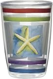 Tropical Ocean Cabana Insulated Tumblers 16 oz Set of 4 by Boston Warehouse
