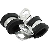 Allstar Performance ALL18302 3/8" Aluminum Line Clamp, (Pack of 10)