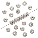 (100) 4.5 x 2.4mm Silver Plated Heishe Spacer Bead ~ UnCommon Artistry