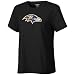 Baltimore Ravens T Shirt : Reebok Baltimore Ravens Ladies Black Logo Premier T Shirt