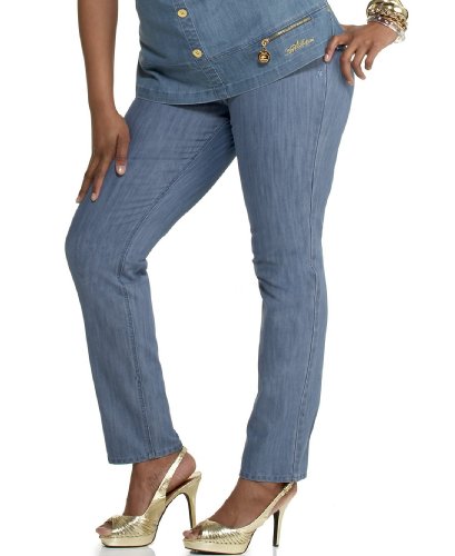 Apple Bottoms Plus Size Skinny Jeans - Light Denim Wash