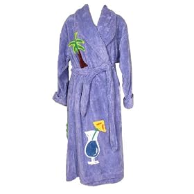Canyon Group Purple Hawaiian Chenille Robe