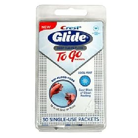 Glide To Go Dental Floss Sachets With Mint Flavor To Prevent Gingivitis- 30 ea