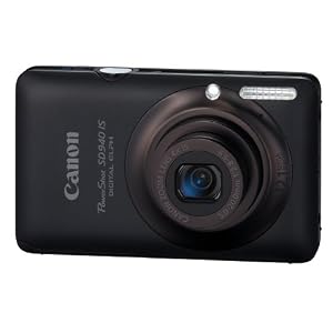 Canon PowerShot SD940IS 12.1MP Digital Camera (Black)