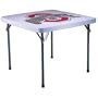 Lifetime 22307 37-Inch Square Folding Table, White Granite with Ohio State Logo