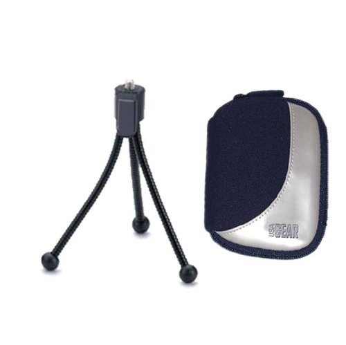 Premium Quality Slim Digital Camera Carrying Case w/ Thick Padding for Quality Protection for FLIP MINOHD / MINO / ULTRA. Stylish - Sturdy - Light & Versatile Value Combo Includes Protective Accessory Bag & Bendable Mini Tripod