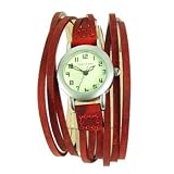 TokyoBay Ladies Gaucho Red Subtle Leather Watch