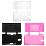 GTMax 3 Silicone Skin Soft Cover Case (Black + Hot Pink + Clear) for Ninten ....