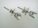 Diamond Earrings .85carat White Gold