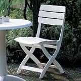 Kettler - 1340-000 - Veneza Chair Folding Patio Chair - White - Standard