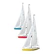 Megatech - MTC6921 - Nirvana II Remote Radio Control Sail Boat - Red - 32 Inch