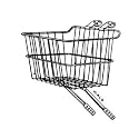Wald 14X9X7- Inch Front Drop Top Basket, Sliver