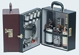 Trav-L-Bar Travel Bar PMB3-B Vinyl 3-Bottle, Black
