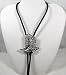 Diamondcut Pewter Cowboy Boots Bolo Tie