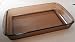 Pyrex 232 Amber Glass Bakeware Dish - 11 3/4 inches x 7 1/2 inches x 1 3/4 inches - 2 quart - For Baking and Microwave ONLY