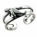 Sterling Silver Blue Whale Toe Ring