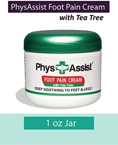 PhysAssist Foot Pain Cream- 1 oz- Combo Anti-Fatigue Socks (L-XL) by PhysAssist