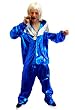 JIMMY SAVILLE FANCY DRESS COSTUME MEDIUM - LARGE 38-44 INCH CHEST SHELL SUIT + WHITE WIG+ CIGAR+ MEDALLION NECKLACE+ ROUND GLASSES BAD TASTE