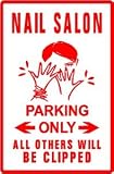 NAIL SALON PARKING manicure beauty sign