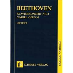 Konzert f�r Klavier und Orchester Nr. 3 c-moll op. 37. Studien-Edition