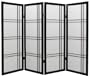 Fireplace Screen Size - 4ft. Tall Double Cross Japanese Low Shoji Folding Screen Room Divider - 3 Sizes in 4 Colors