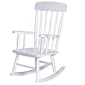 Spindle Rocking Chair- White