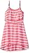 Dream Star Girls' Stripe Pop-Over Hi/Low Dress with Beads On Shoulders