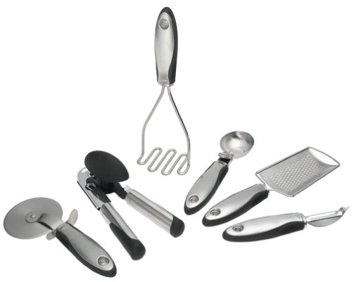OXO SteeL 6-Piece Kitchen Essentials Set product image