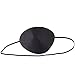 Silk Pirate Eye Patch - Black