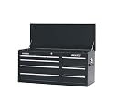Waterloo PMX4009BK 40-1/2-Inch Wide by 16-Inch Deep by 19-3/4-Inch High Black Chest with 9 Ball Bearing Drawers and Tri Channel Construction