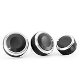 Black and Chrome Silvery Car SUV Truck Sedan Coupe Hatchback Front Interior Air Conditioning Air-Condition Control Panel Switch Switches Controler Covers Kit Caps Decoration For 2004-2010 Nissan Versa 2008-2011 Nissan Livina Tiida Geniss VN200