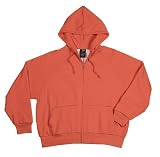 Blaze Orange Thermal-Lined Zipper Hooded Sweatshirt