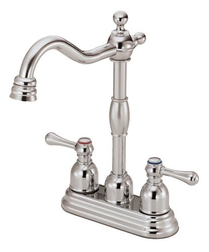 Danze D153557PNV Opulence Two Handle Bar and Convenience Faucet, Polished Nickel