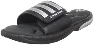 adidas Men's Superstar 3G Slide Sandal,Black/Metallic Silver/Solid Grey,10 D US